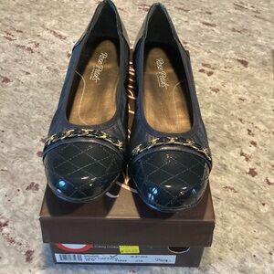 Rose Petals by Walking cradles navy flats sz 10